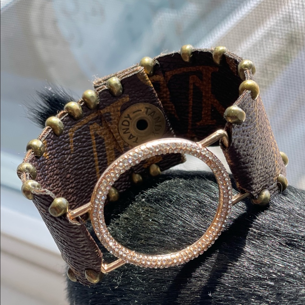 Louis Vuitton - Crystal recycled Cuffs, 8 inches in Length - Picture 2 of 6